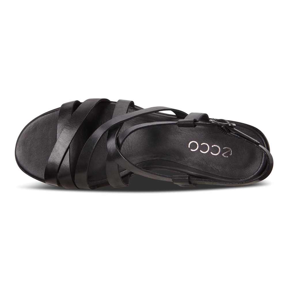 Womens Sandals - ECCO Shape 35 Wedge - Black - 9607NRGSO